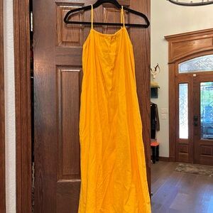 A New Day Bright Orange Spaghetti Strap Dress